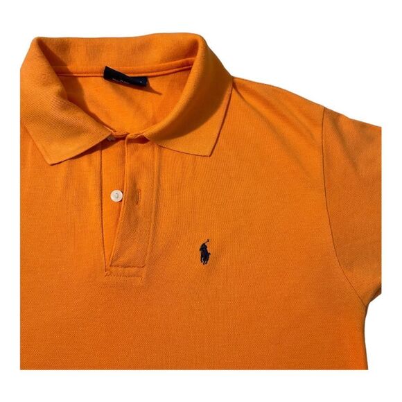 Polo Sport Mens Size  Medium Polo Shirt Orange Pony Short Sleeve - Picture 3 of 10